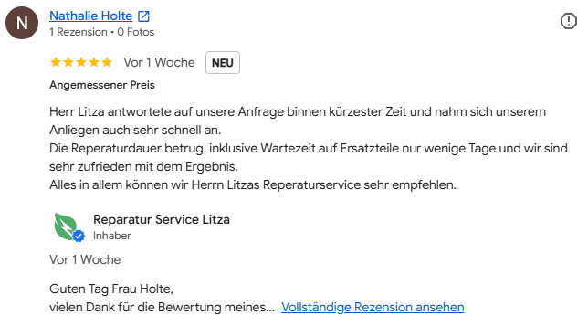Reparatur eines Koenic Tischgeschirrspülers Bewertung zur Reparatur eines Koenic Tischgeschirrspülers