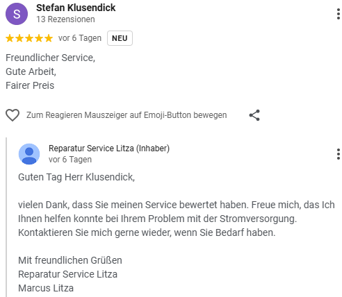 Diagnose Fehlerursache Stromversorgung Diagnose bei einem Fehler in der Stromversorgung eines Einfamilienhauses.